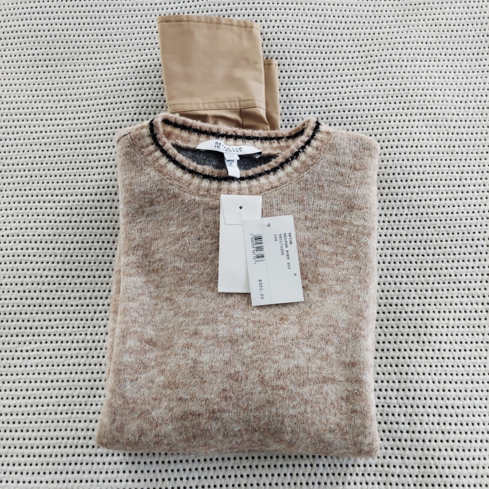 Derek Lam Milton Mixed Media Sweater